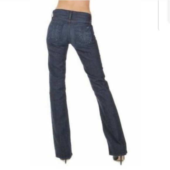 HABITUAL FOR TORY BY TRB DARK WASHED BOOT CUT LOW RISE SEXY JEANS SIZE 26 - Picture 10 of 10